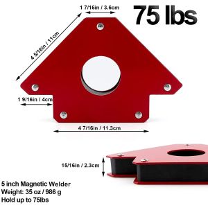Buy cheap Strong Arrow Shape Magnet Weld Holders for Multiple Angles 2.2kg Customized Support OEM from wholesalers