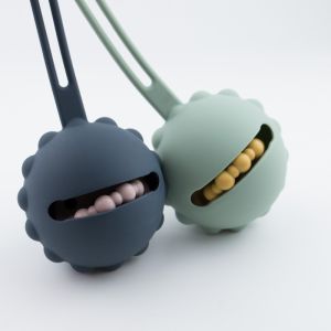 Buy cheap Food Grade Silicone Pacifier Case , Silicone Dummy Holder pouch Cat Kitten Shape from wholesalers