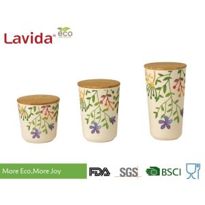 Buy cheap Food Grade Air Tight Bamboo Fiber Containers Non - Fragile With Unique Rustic Texture from wholesalers