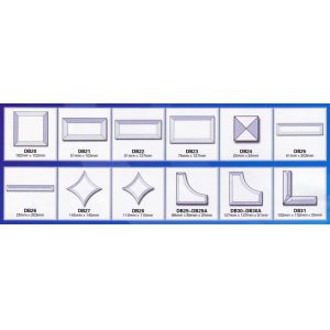 Buy cheap 6MM Clear Celtic Beveled Glass Clusters EN60598 Tempering 25.4mm from wholesalers