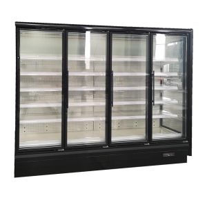 China Convenience Store Beverage Coolers With Frameless Double Glazed Anti-Fog Glass Doors on sale