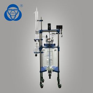 Buy cheap 20L 50L 100L 200L Jacketed Lab Glass Reactor For Alcohol Distillation from wholesalers