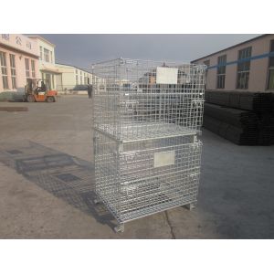 Buy cheap Wire mesh container used in storing goods in warehouse from wholesalers