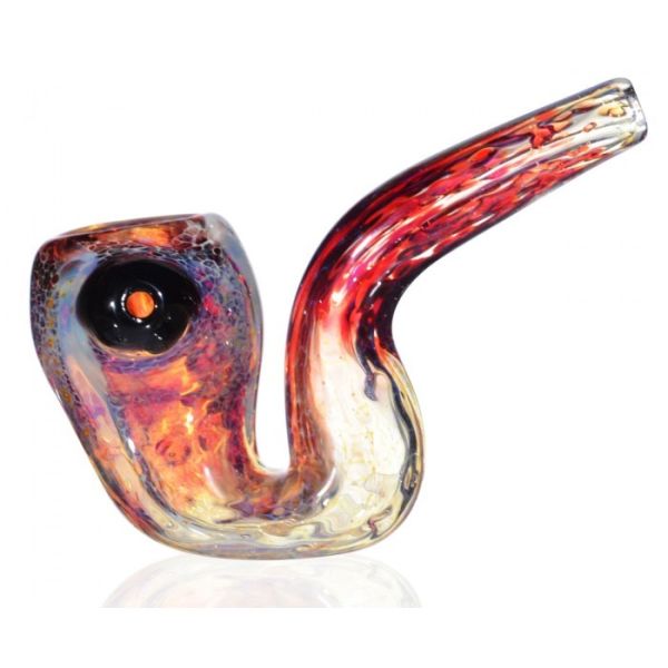 Quality Borosilicate Glass Hand Pipes Handmade High End Glowing Colorful Smoking Pipe for sale