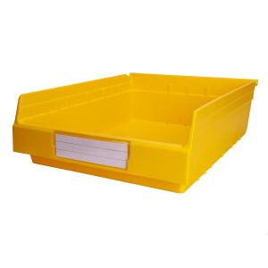 Buy cheap Industrial Warehouse Organization Plastic Shelf Bin with Divider and Customized Logo from wholesalers