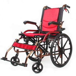 Buy cheap Aluminum High-End Custom Models Lightweight Easy To Carry Foldable Manual Wheelchair With Removable Foam Seat Cushion from wholesalers