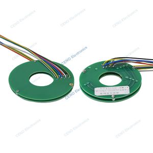 Pancake Slip Ring with PCBA style and electric power and signal for robot arms