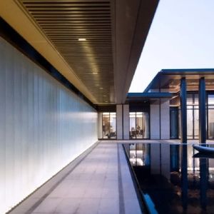 Buy cheap 6mm U Shape Tempered Clear Frosted Glass Curtain Facade With Interlining Drawings from wholesalers