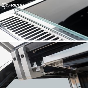 Buy cheap Marble SS304 Finish Curved Glass Cake Showcase Cake Chiller 185kg from wholesalers