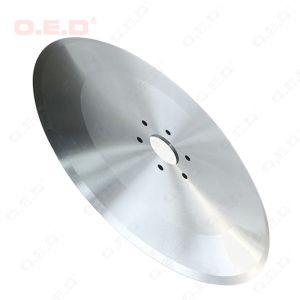 Buy cheap 92HRA Carbide Slitter Blades , Large Diameter 350mm Rotary Shear Blades product