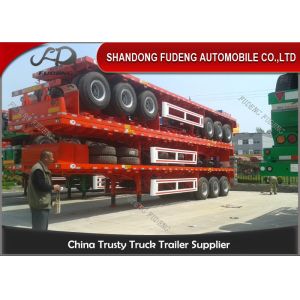 Buy cheap 20ft 40ft container flat bed semi trailer, flat pack trailers price from wholesalers