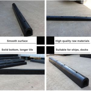 Buy cheap Customized D Type Rubber Fender Marine PVC Piling Bumper for Breakwater Construction from wholesalers