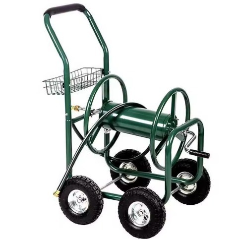 Buy cheap Pressure 100 Meter Irrigation Garden Water Hose Reel Cart Portable Green Heavy Duty from wholesalers