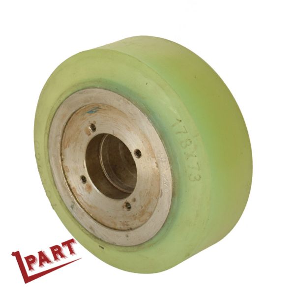 Quality Electric Reach Forklift Drive Wheel Polyurethane Balance Wheel 178x73mm for sale
