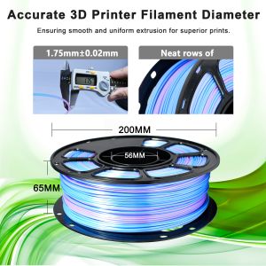 Buy cheap PLA+ High Strength Filament 1kg Gradient Purple Blue Filament 1.75mm 3d Printing Filament from wholesalers