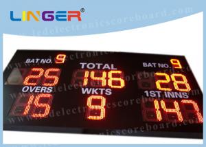 Buy cheap 12 Inch Digit In Red Color LED Cricket Scoreboard Hanging / Mounting Installation product