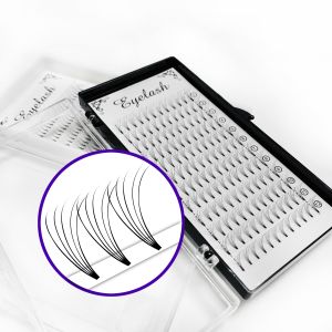 Buy cheap OEM Black Color Russian Volume Lashes Customized Logo 8 - 18mm Length from wholesalers