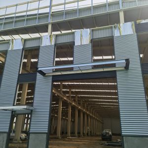 Buy cheap Build Steel Warehouse Engineered for High Rise and Large Span with Hurricane Proof Prefab Steel Structure Workshop from wholesalers