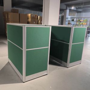 Green Aluminum Computer Office Partition Workstation Computer Desk