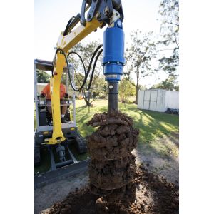 Buy cheap CE / ISO Backhoe Excavator Attachment Hydraulic Earth Auger Drill from wholesalers