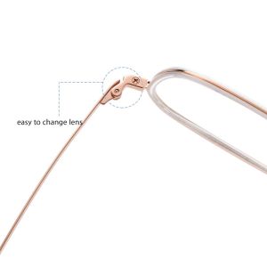 Buy cheap Acetate Titanium Rectangular Rimmed Glasses CE With Interchangeable Lenses from wholesalers