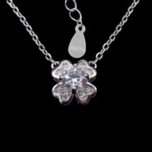 Buy cheap Engagement Necklace New Jewellery Design Lucky Four Leaf Clover Shape from wholesalers