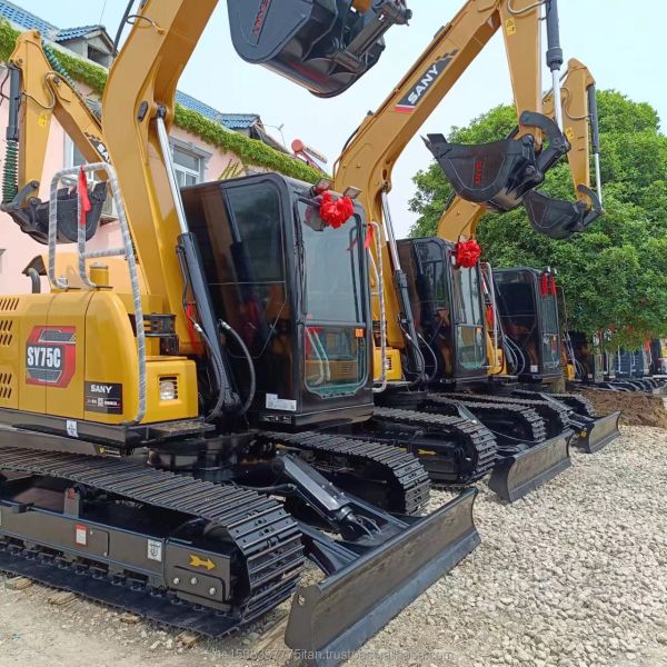 Sany SY 75C Excavator 2016 Year 0-2000 Working Hours Suitable for Customer Requirements