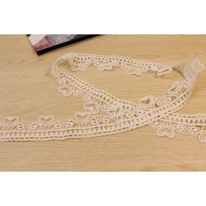 Buy cheap Multiusage Guipure Lace Trims , Nonelastic Embroidered Trim Ribbon from wholesalers