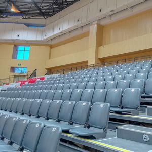 Buy cheap Customizable Retractable Bleacher Seating with 4-10 Rows and Straight Or Curved Configuration for Easy Installation from wholesalers