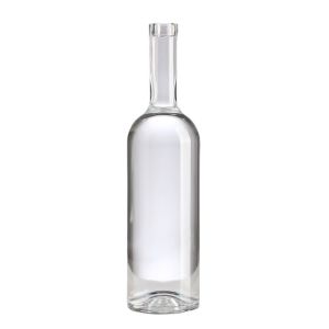 Clear Glass Body Material Wine Vodka Bottle 500ml 750ml Whiskey Bottle