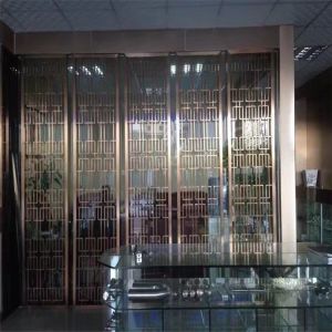 Buy cheap Restaurant room divider metal screen decorative partitions with color finish from wholesalers