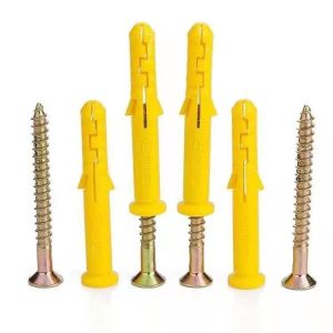Bright Finish Plastic Nylon Expansion Screw for Wall Plug and Chipboard Screw