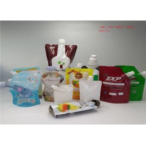 Reusable Spout Pouch Packaging Plastic Squeeze Food Grade For Fruit Juice