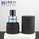 Buy cheap Empty Cylinder Transparent  Perfume Bottle Glass With Magnetic Cap 50 Ml With Gift Box from wholesalers