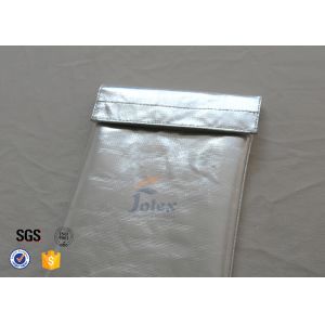 Buy cheap Fiberglass Non Irritating Fire Resistant Cash Bag With Two Fireproof Layers from wholesalers