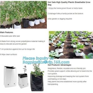 Buy cheap 15 GALLON Hole Plastic LDPE Grow Bags For Nursery, Black & White PE Grow Bags for Hydroponic and Horticulture use, BAGEA from wholesalers