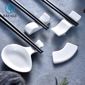 Buy cheap Pure White Savall Ceramic Chopstick Rests Tableware Accessories from wholesalers
