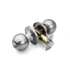 Buy cheap High Security Ball Bed / Bath Door Knob Locks With Satin Stainless Modern Style from wholesalers