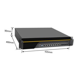 Buy cheap 2U Rackmount 8 Gigabit LAN 4 SFP optical fiber Intel®C236 Xeon E3 firewall PC appliance from wholesalers
