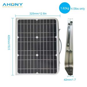 Buy cheap Foldable out up Portable Solar Panel 18w Monocrystalline PV Solar table Panel For Camping Picnic energy system off grid from wholesalers