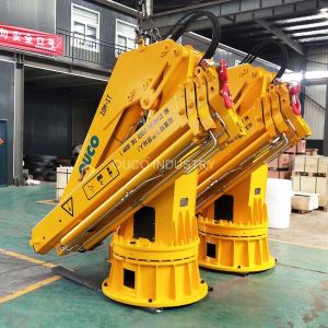 Buy cheap 1t 10m ABS Ship Deck Cranes Hydraulic Telescopic Foldable Boom from wholesalers