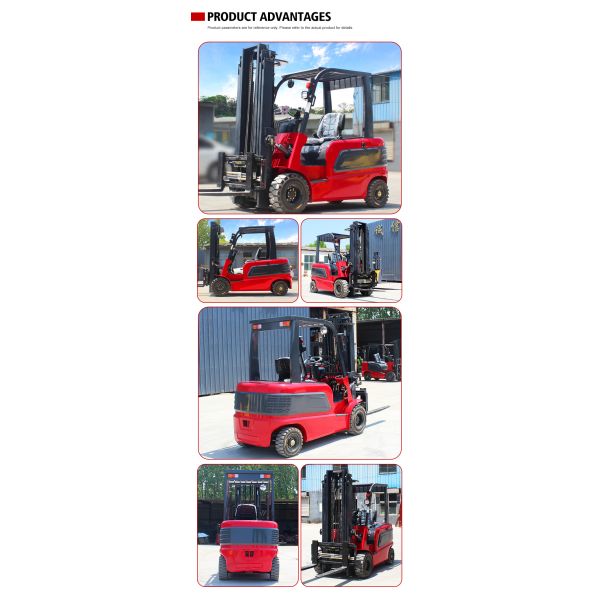 High Quality 3Ton Self-Loading Electric Forklift Truck 4 Wheel Small Electric Forklift for Factory Warehouse