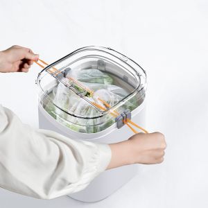 Buy cheap 13L Drawstring Automatic Packing Slit Narrow Smart Plastic Waste Bin from wholesalers