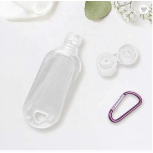 Clear 50mL PET Hand Wash Container Portable Refillable Empty Travel Squeeze