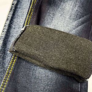 Buy cheap OEM Stretch Washed Cotton Spandex Denim Blue Fabric from wholesalers