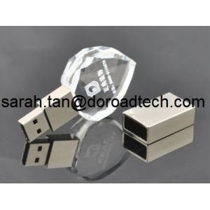 Buy cheap USB Flash Drives Bulk Cheap Crystal USB Memory Sticks, New Model Pen Drive USB3.0 Version from wholesalers