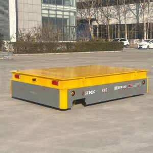 25T Accumulator Powered Polyurethane Wheels Trackless Transfer Cart