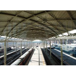 Buy cheap Prefabricated Railway Station Steel Frame Structure With Space Frame Roof from wholesalers