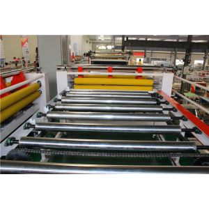 Double Sides PVC Film Plasterboard Lamination Machine With Cutting Machine