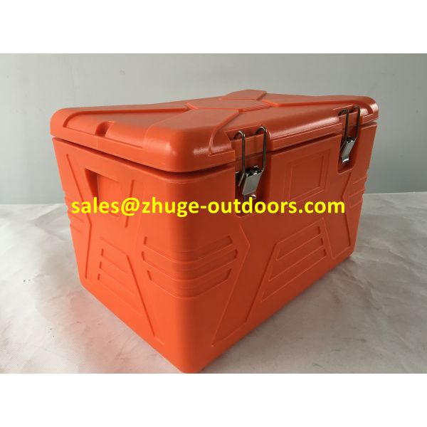 Quality Thermal Roto Molded 55 Liter PU Insulation Plastic Ice Cooler Box for sale